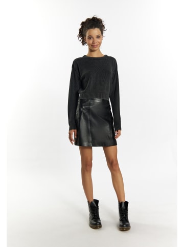 myMo ROCKS Damen Strickpullover in Schwarz
