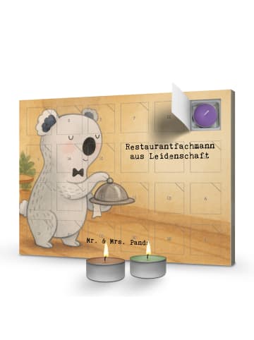 Mr. & Mrs. Panda adventskalender kerzen Restaurantfachmann Leide... in Weiß