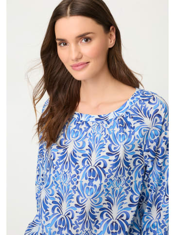 Olsen Blusenshirt in indigo ecru