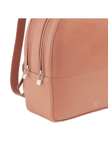 DuDu City Rucksack Leder 26,5 cm in rosa flamingo