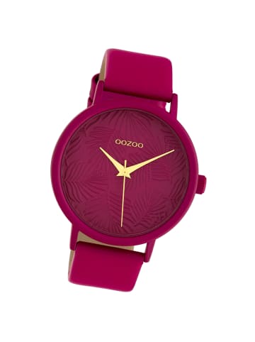 Oozoo Armbanduhr Oozoo Timepieces violett, fuchsia groß (ca. 42mm)