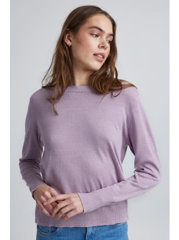 PULZ Jeans Strickpullover PZSARA - 50206033  Feinstrick-Pullover mit seitlichem Reißverschluss in Lila