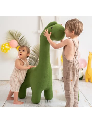 Crochetts XXL Dinosaurier-Kuscheltier in Gelb – (B)100 x (H)93 x (T)24 cm