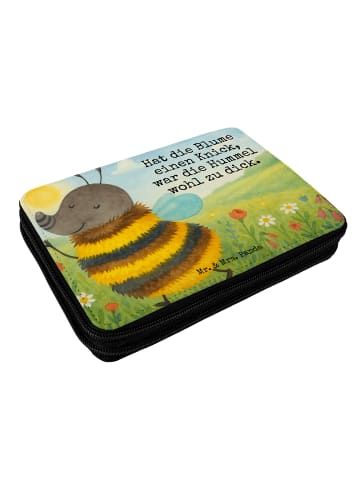 Mr. & Mrs. Panda Federmäppchen Hummel flauschig Design mit Spruch in Weiß