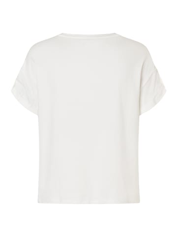 More & More cooles T-Shirt, Glanzstreifen in offwhite