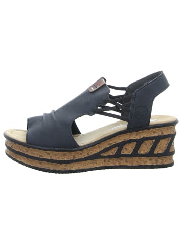 rieker Keilsandalette in blau