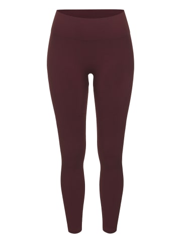 LASCANA Seamless Leggings in dunkelrot