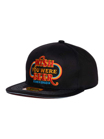 King Kerosin King Kerosin Flat Brim Cap Wish You Were Beer in schwarz