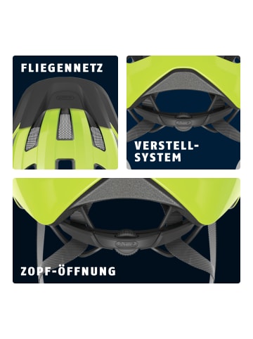 ABUS Fahrradhelm Macator in signal yellow