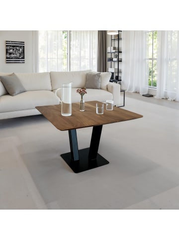 FineBuy Couchtisch in Braun / Akazie / 60x60x40