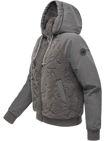ragwear Plüschjacke Talianita YOUMODO in Stone Grey
