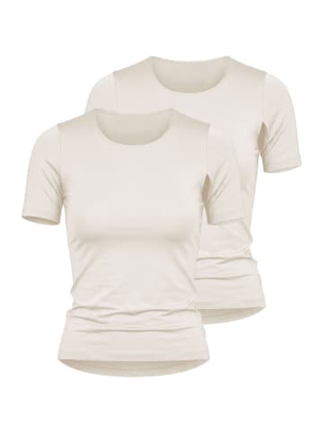 Nina von C. 2er Pack Halbarm Shirt in champagner