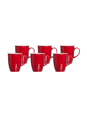 Ritzenhoff & Breker 6er Set Kaffeebecher Doppio 320 ml in Rot