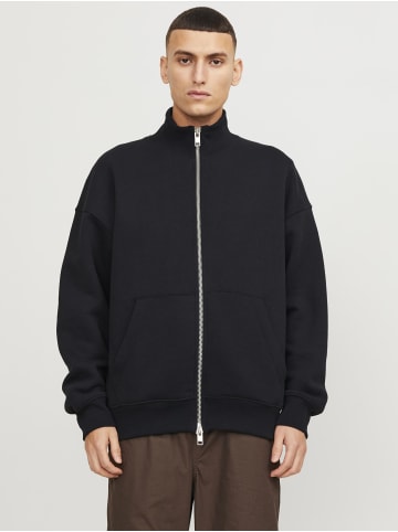 Jack & Jones Sweatshirt mit Reißverschluss in Black