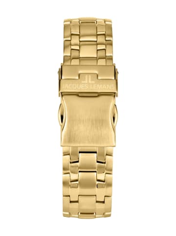 Jacques Lemans Herrenuhr Chronograph Liverpool Goldfarben/Grau