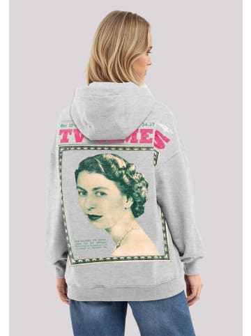 F4NT4STIC Hoodie TV Times Queen Elizabeth II 1957 Cover in grau meliert