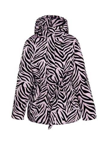faina Steppjacke Mit Zebra-Print in Mauve Zebra