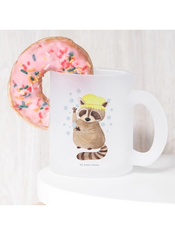 Mr. & Mrs. Panda Glas Tasse Waschbär ohne Spruch in Transparent