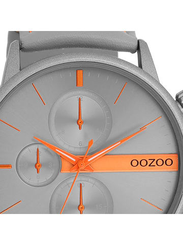 Oozoo Analog-Armbanduhr Oozoo Timepieces grau groß (ca. 45mm)