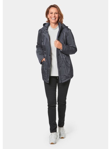 GOLDNER Kurzgröße:  Jacke mit Kapuze Jacke mit Kapuze und Steppfutter in graphit