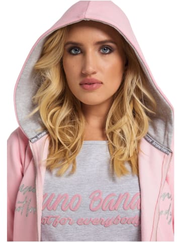 Bruno Banani Kapuzensweatjacke BARNES in Rosa