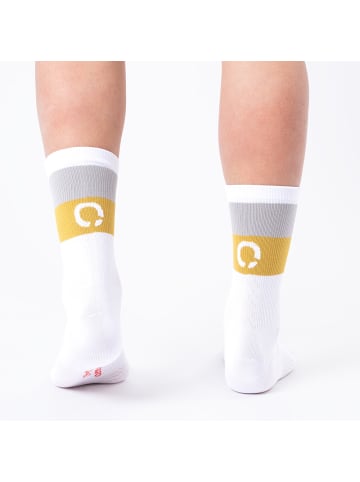 Occulto 2er Pack Rennradsocken Eddy in Weiß-Grün