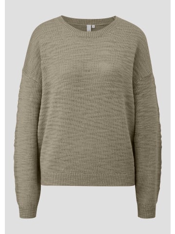 QS Strickpullover in 7803_tannengrün