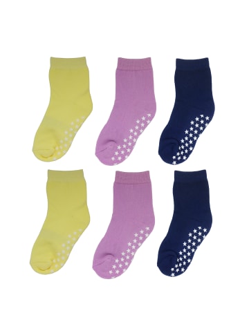 Yalion 6er-Set Yalion Baby Langsocken mit Stern-Stoppern rutschfest, Bunt
