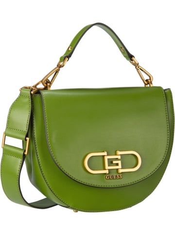 Guess Saddle Bag Fleet Flap Saddle Bag in Bottle Green