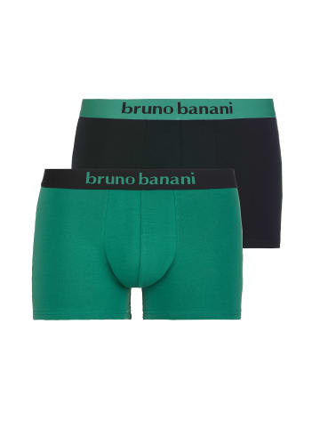 Bruno Banani Retro Short / Pant Flowing in Grün / Schwarz