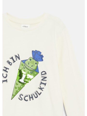 s.Oliver T-Shirt in 04D1_creme