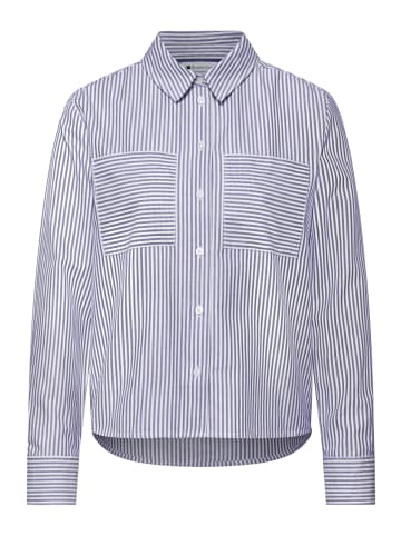 Street One Gestreifte Hemdbluse in Original Blue