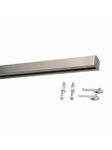 Deco-Raum® Gardinenschiene Innenlauf Edelstahl-optik
