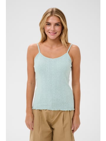 SAINT TROPEZ Ärmellose Bluse GruSZ Gerade Passform in Ether Melange