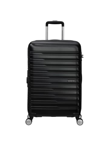 American Tourister Flashline - 4-Rollen-Trolley M 67 cm erw. in shadow black