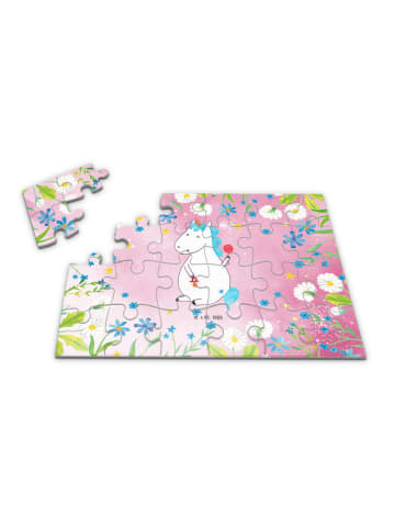 Mr. & Mrs. Panda Puzzle Einhorn Baby ohne Spruch in Rot Pastell