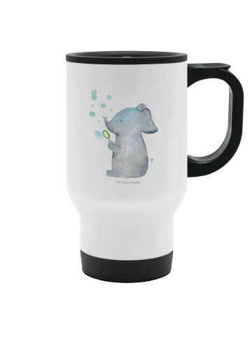 Mr. & Mrs. Panda Kaffeebecher Elefant Seifenblasen ohne Spruch in Weiß