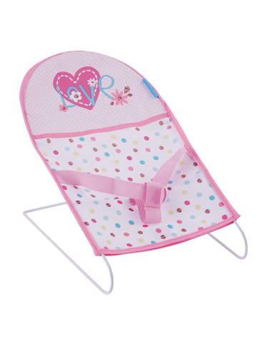 Hauck 3-tlg. Puppenset - Babywippe, Buggy & Puppe in rosa