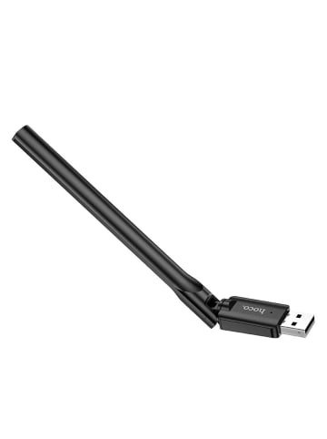 HOCO WLAN-Netzwerkkarte mit externer Antenne USB Wifi4 in Schwarz in Schwarz