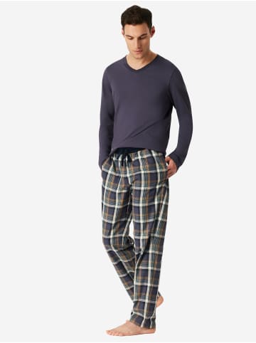 Schiesser Pyjamahose Hose lang Web - Mix + Relax in graphit