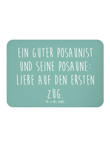 Mr. & Mrs. Panda Magnet Posaune Liebe mit Spruch in Meeresbrise