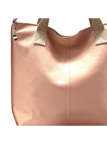 Florence Florence Schultertasche, Shopper Leder rosa ca. 36,5cm
