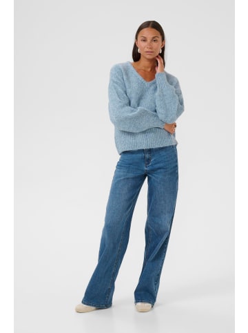 Kaffe Strickpullover KAtrina Loose fit in Windward Blue Melange
