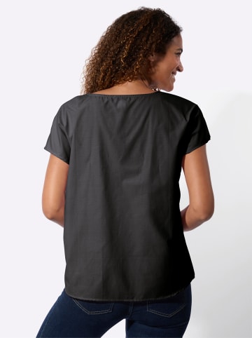WITT WEIDEN Schlupfbluse in schwarz