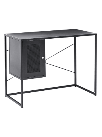 Beliani Schreibtisch HARJO in Schwarz - (W) 100 x (H) 76 x (L) 50 cm