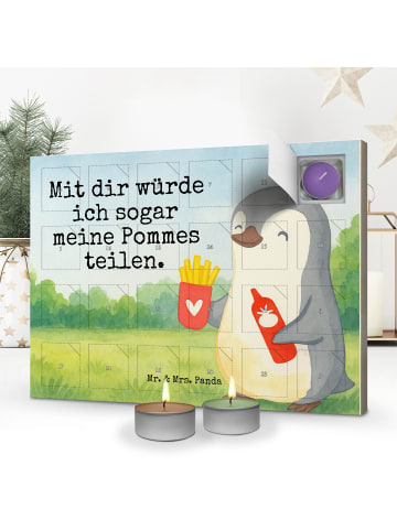 Mr. & Mrs. Panda adventskalender mit kerzen Pinguin Pommes Desig... in Weiß