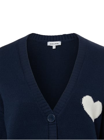 More & More Strickjacke in marine - 0001