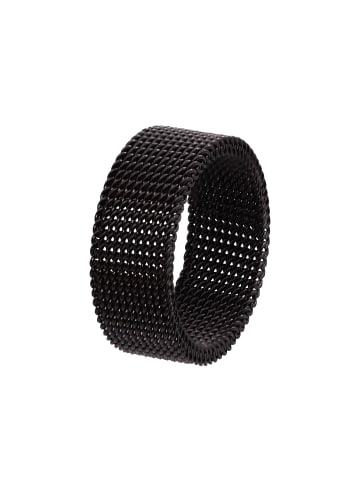 Steel_Art elastischer Mesh-Ring Alexa schwarz farben in Schwarz