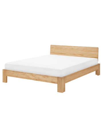 Beliani Doppelbett ROYAN in Braun - (W) 167 x (H) 81 x (L) 207 cm