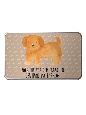 Mr. & Mrs. Panda Kiste Hund Flauschig mit Spruch in Hundeglück